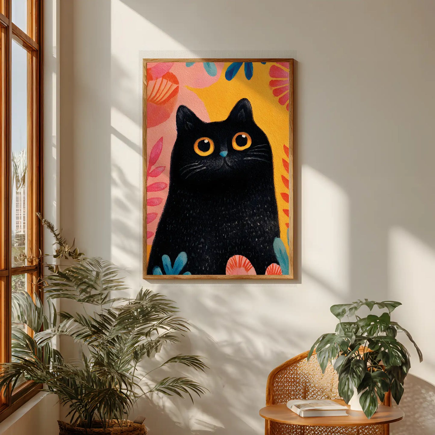 Feline in Bloom