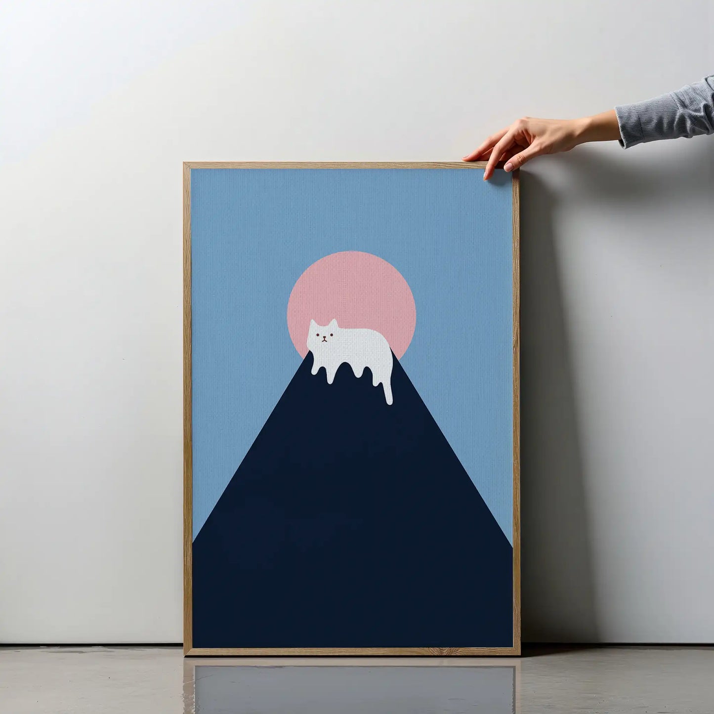 Mount Meow – Blue and Pink