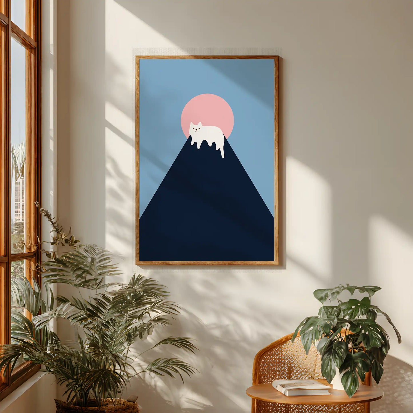 Mount Meow – Blue and Pink