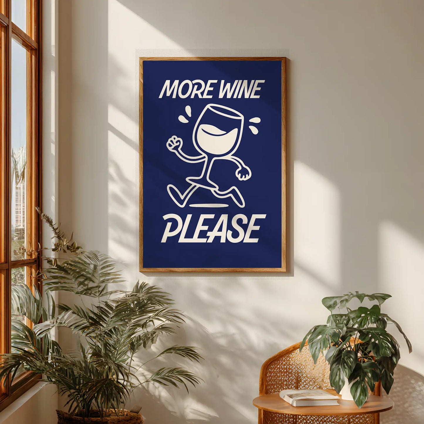 More Wine Please – Navy