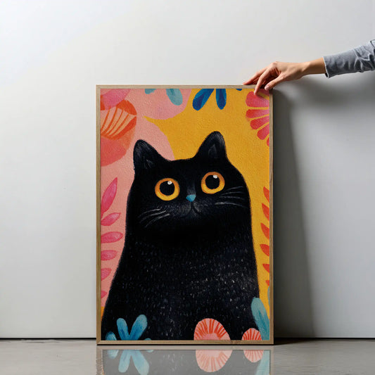 Feline in Bloom