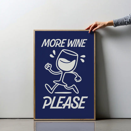 More Wine Please – Navy