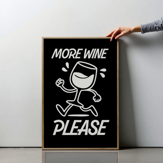 More Wine Please – Black